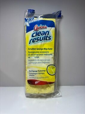 Quickie Clean Results Scrubber Sponge Mop Refill Type H